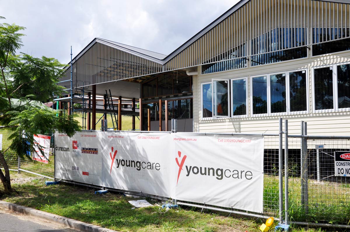 The Youngcare Share House under construction in Wooloowin