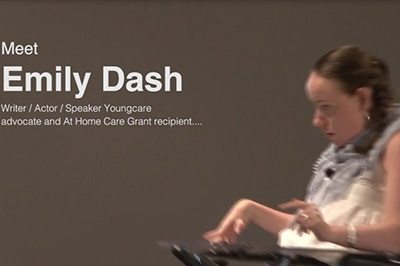 Youngcare advocate Emily Dash