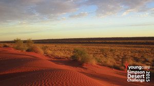 Rich red desert at the Youngcare Simpson Desert Challenge 2015