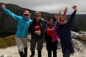 Youngcare-cradle-mountain-trekkers-atop-the-mountain